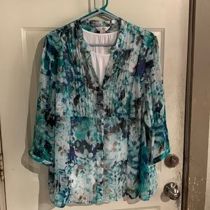 CJ Banks 2 Piece Blouse
